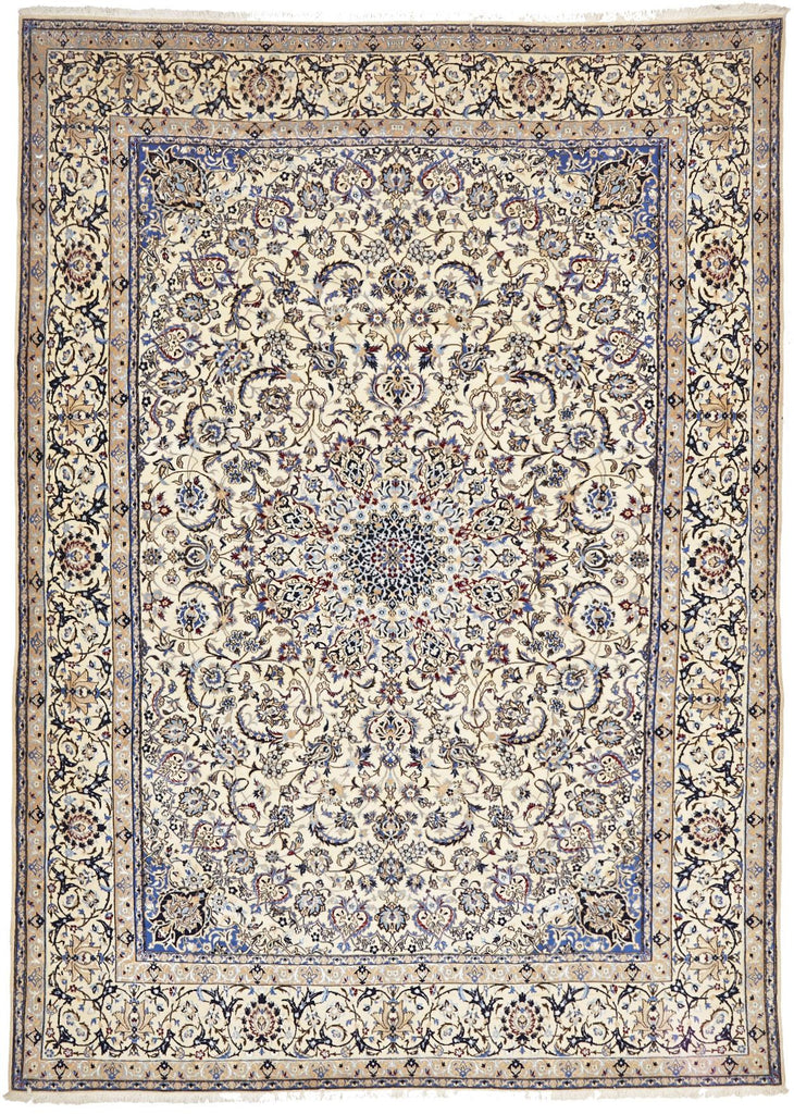 Traditional Naein Persian Rug - Size: 254x353cm - Coconapple