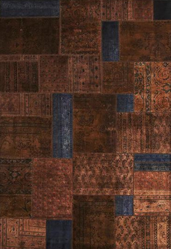 Persian Patchwork Overdyed Rug - Size: 200x300cm