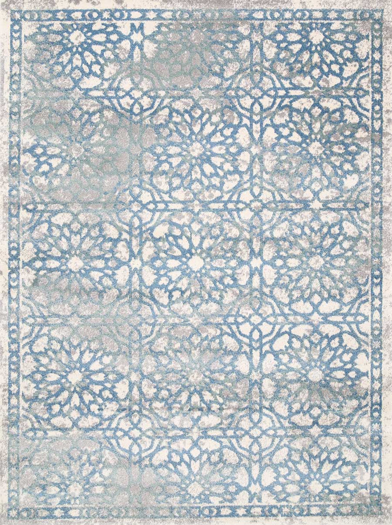 Grace - Damask Blue Rug