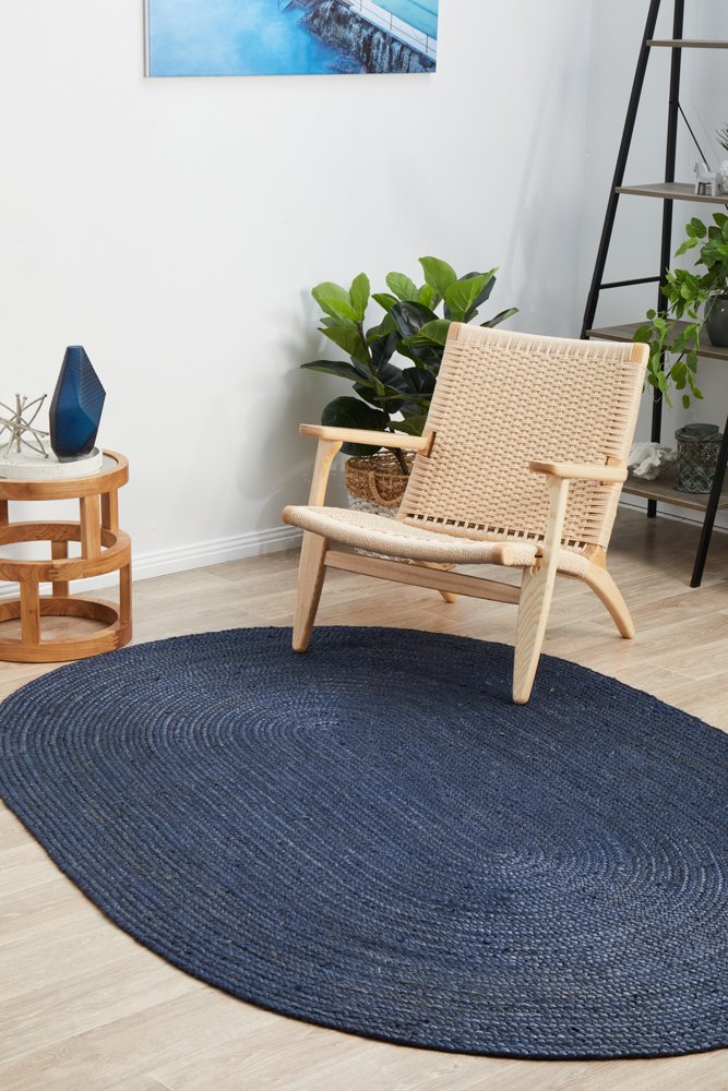 Sandridge - Navy Oval Rug