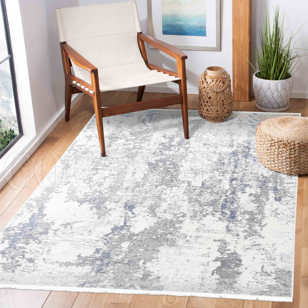 Ossett - Haze Grey Blue Rug