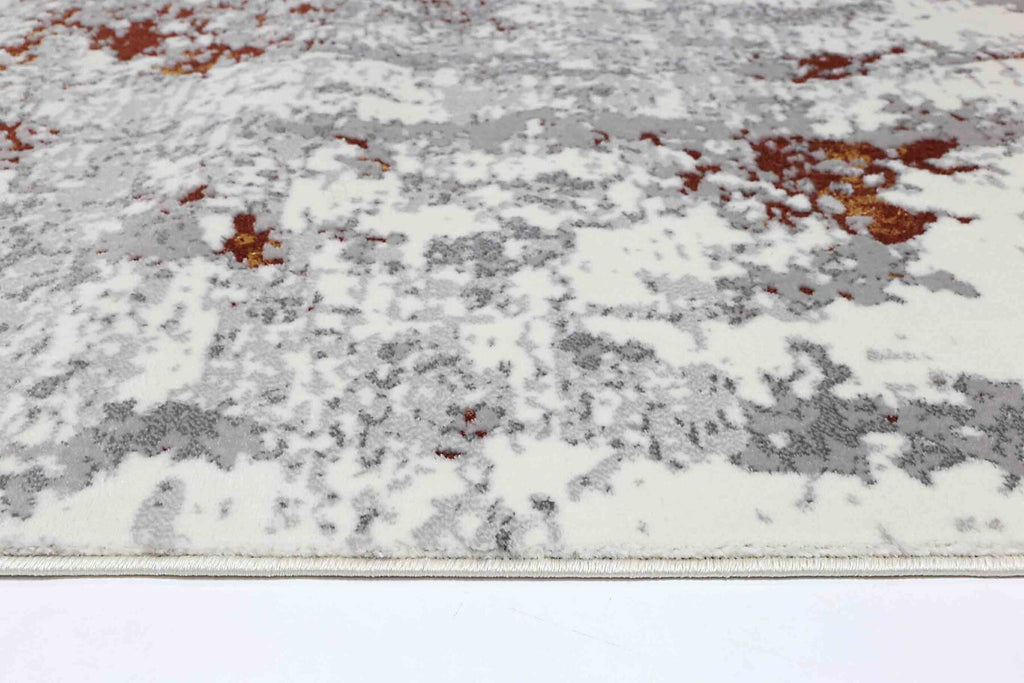 Ossett - Haze Grey Rust Rug