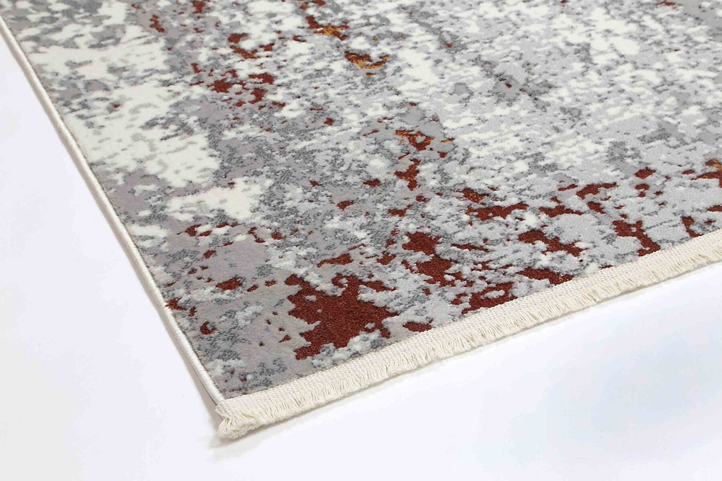 Ossett - Haze Grey Rust Rug