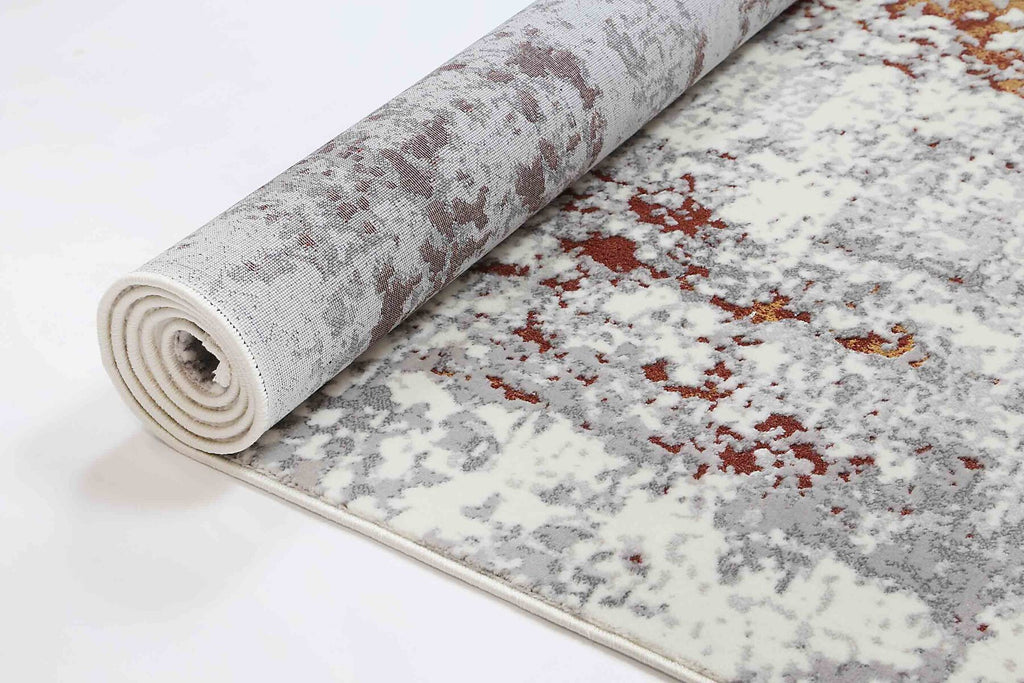 Ossett - Haze Grey Rust Rug