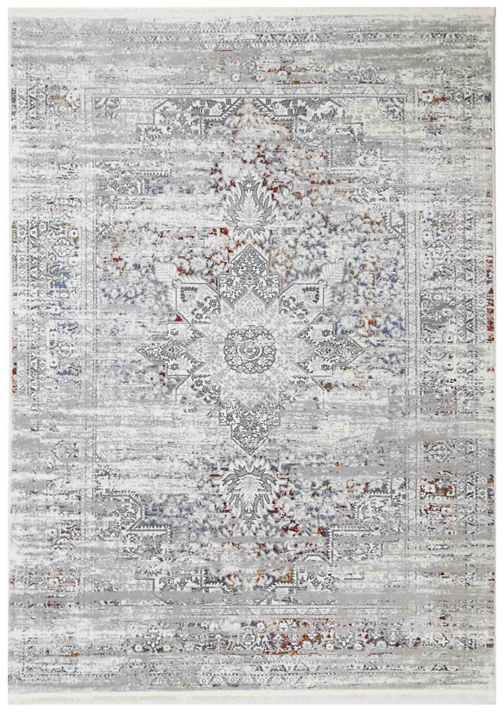 Ossett - Moon Grey Rust Rug