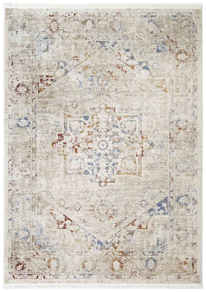 Ossett - Crystal Beige Rust Rug