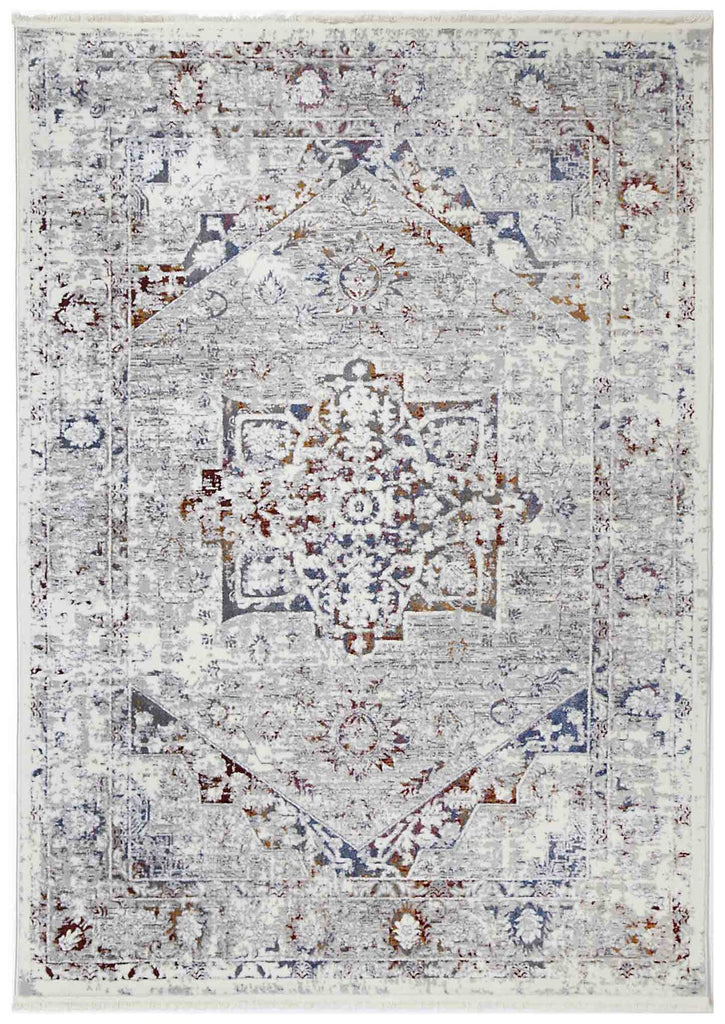 Ossett - Crystal Grey Rust Rug