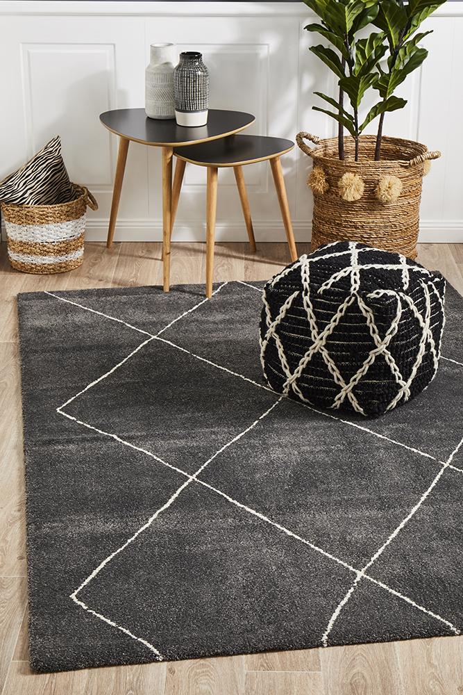 Aldrin Transitional Diamond Charcoal Rug - Coconapple_2