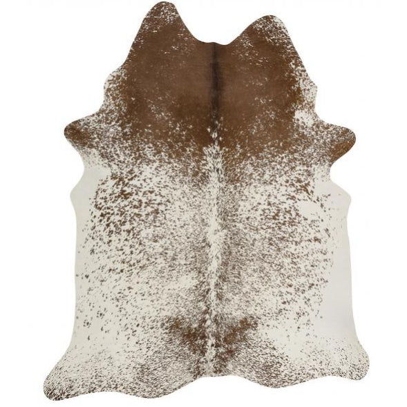 Exquisite Natural Cow Hide Salt & Pepper Brown