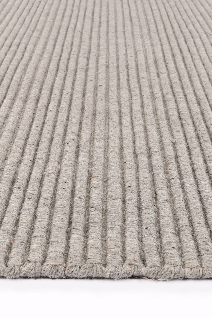 Delara - Ribbed Grey Rug