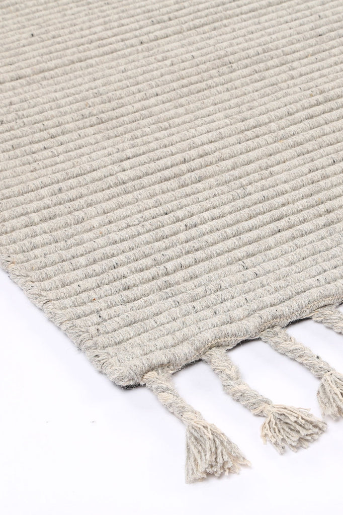 Delara - Ribbed Grey Rug