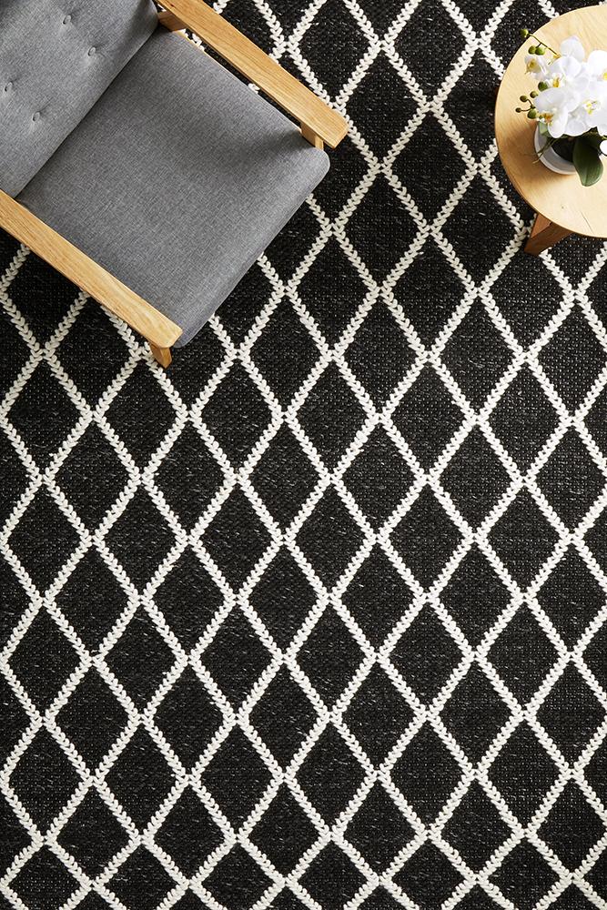 Larson Black Rug Image 1