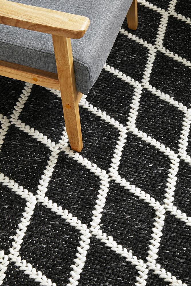 Larson Black Rug Image 3