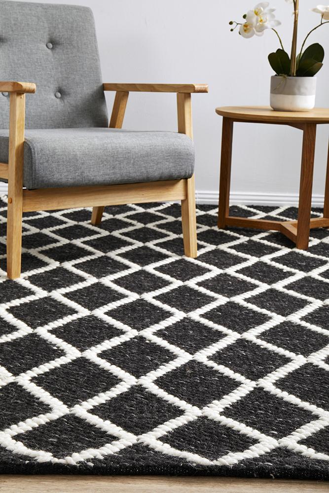 Larson Black Rug Image 9