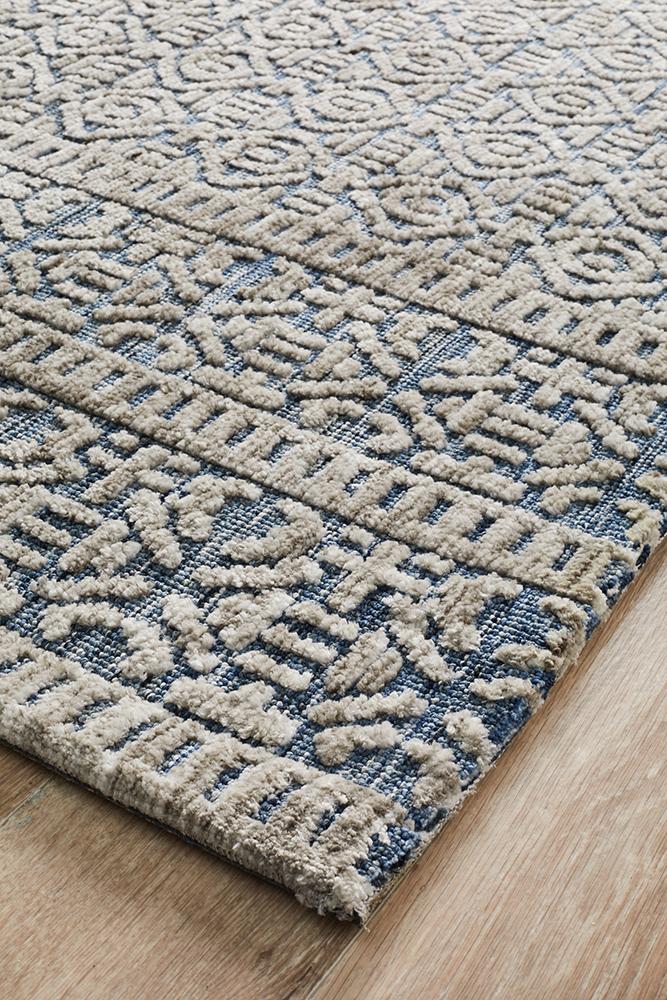 Moher Nomadic Grey Navy Rug - Coconapple_3