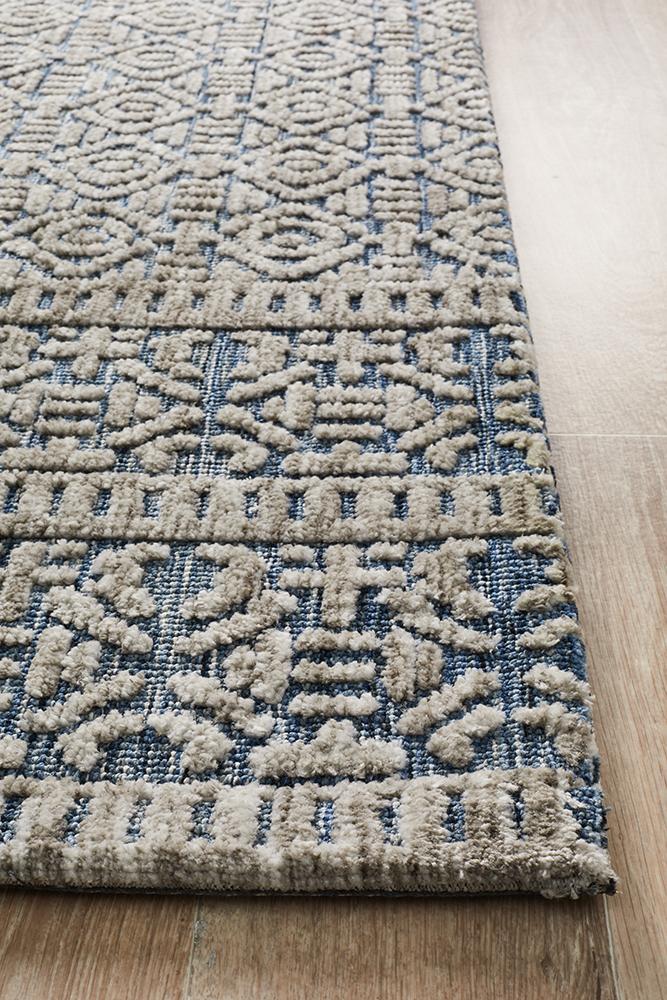 Moher Nomadic Grey Navy Rug - Coconapple_4