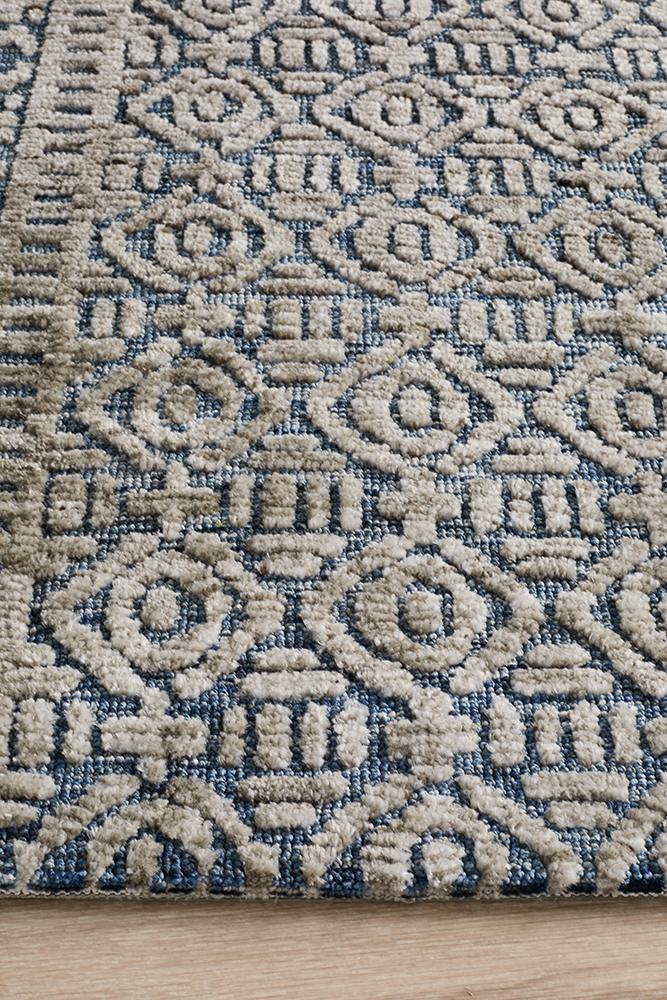 Moher Nomadic Grey Navy Rug - Coconapple_5