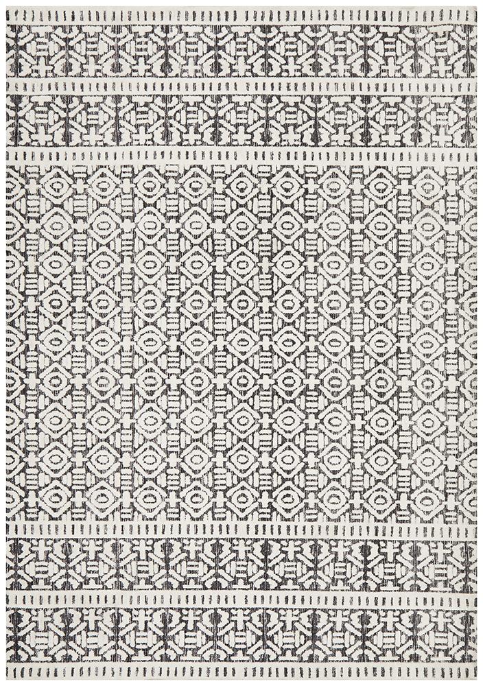 Moher Nomadic Ivory Black Rug - Coconapple_2