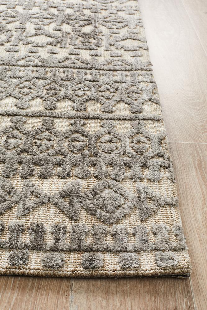 Moher Tribal Beige Taupe Rug - Coconapple_4