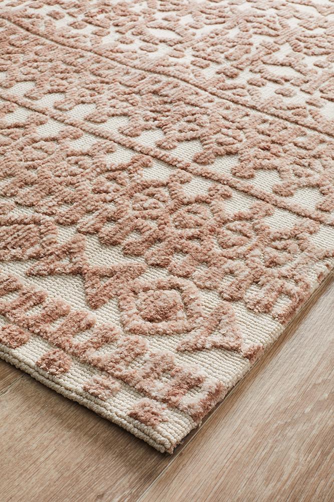 Moher Tribal Ivory Peach Rug - Coconapple_3