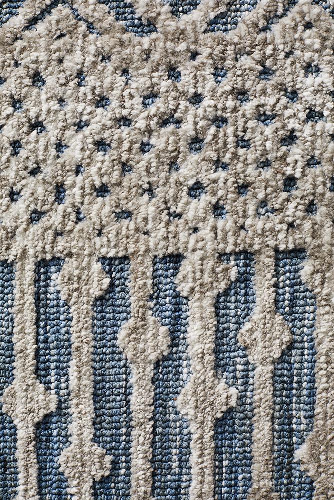 Moher Rustic Grey Navy Rug - Coconapple_6