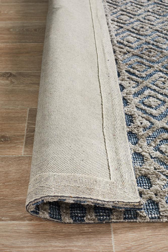 Moher Rustic Grey Navy Rug - Coconapple_7