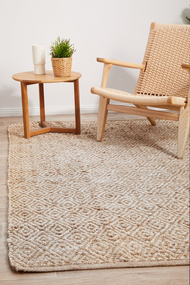 Elanora - Diamonds Ivory Rug