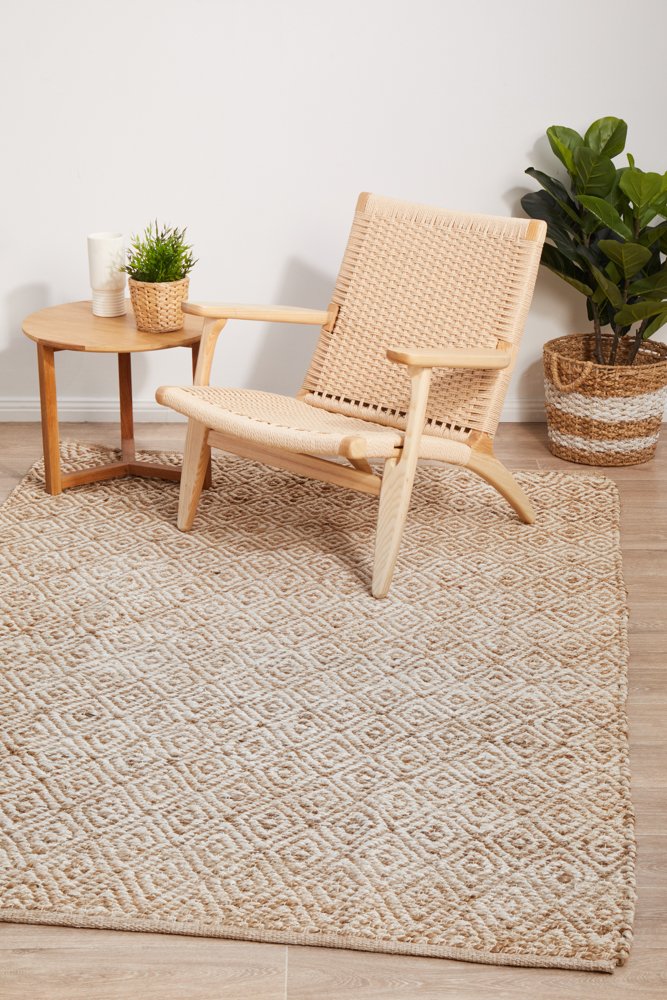 Elanora - Diamonds Ivory Rug