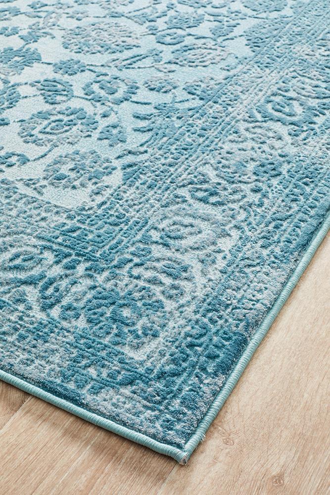 Ophelia - De Bloom Blue Rug