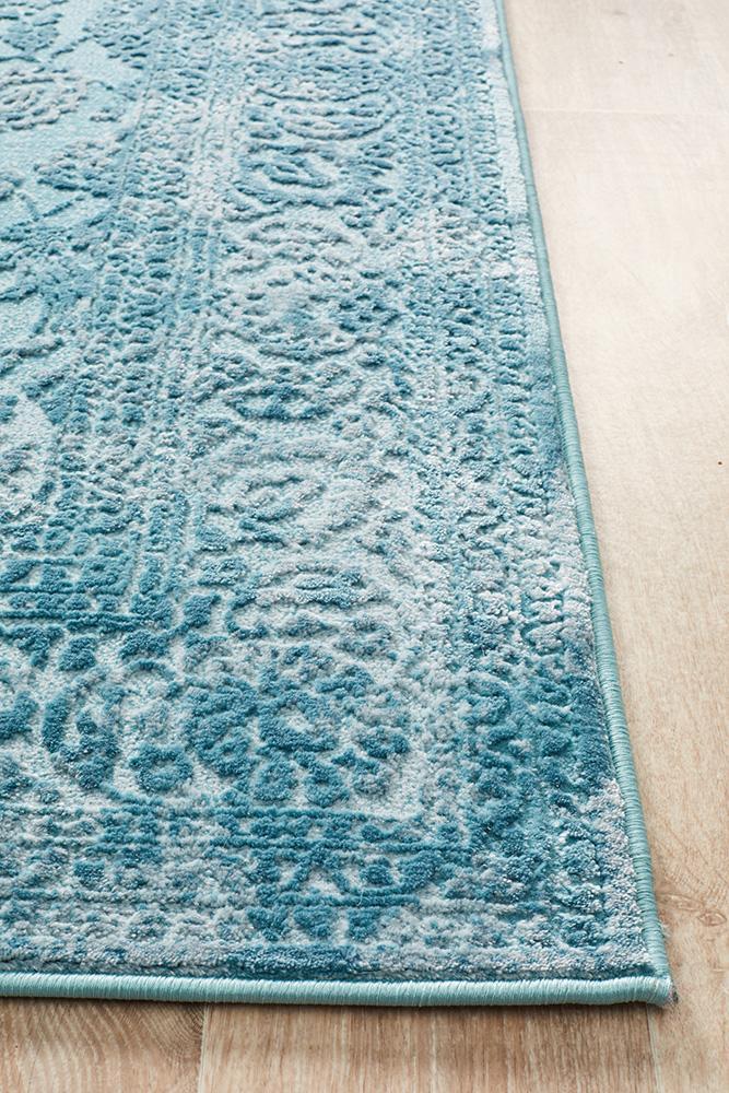 Ophelia - De Bloom Blue Rug