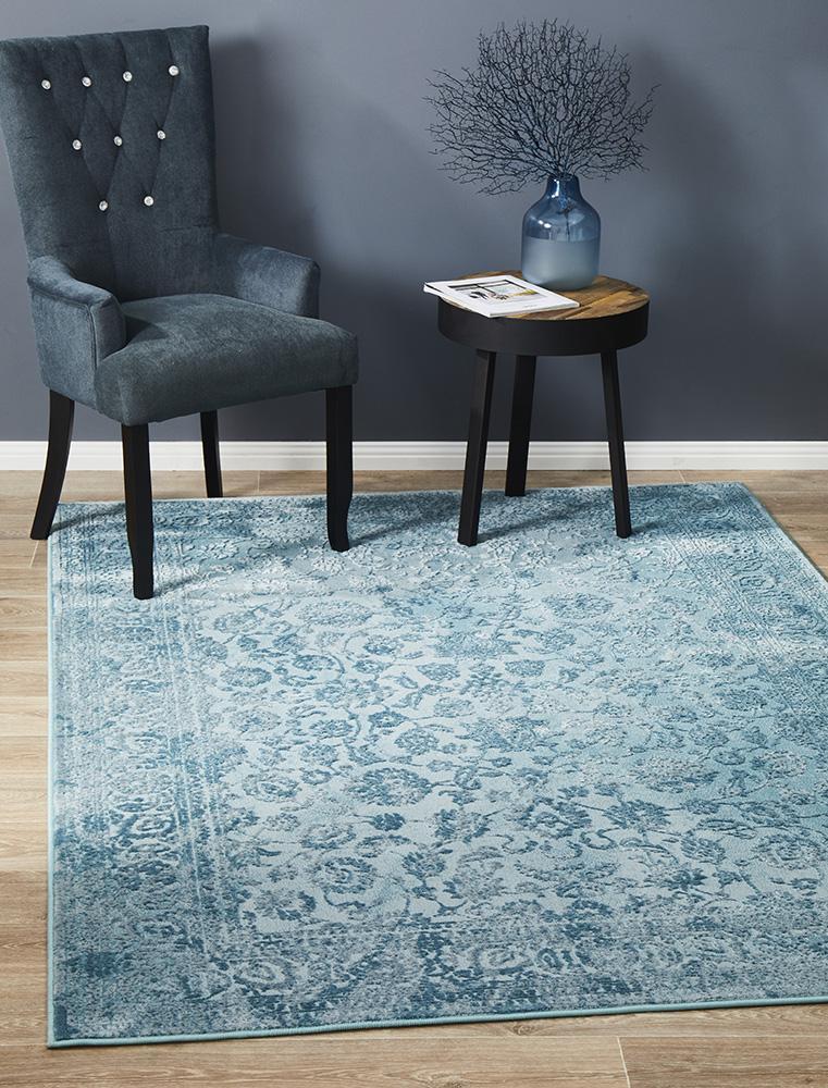 Ophelia - De Bloom Blue Rug