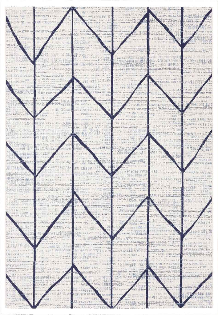 Hayes - Chevron Blue Rug